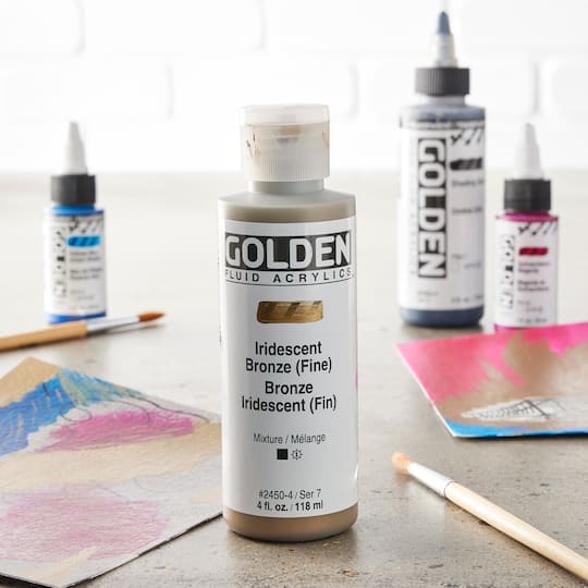 Golden® Iridescent Fluid Acrylics